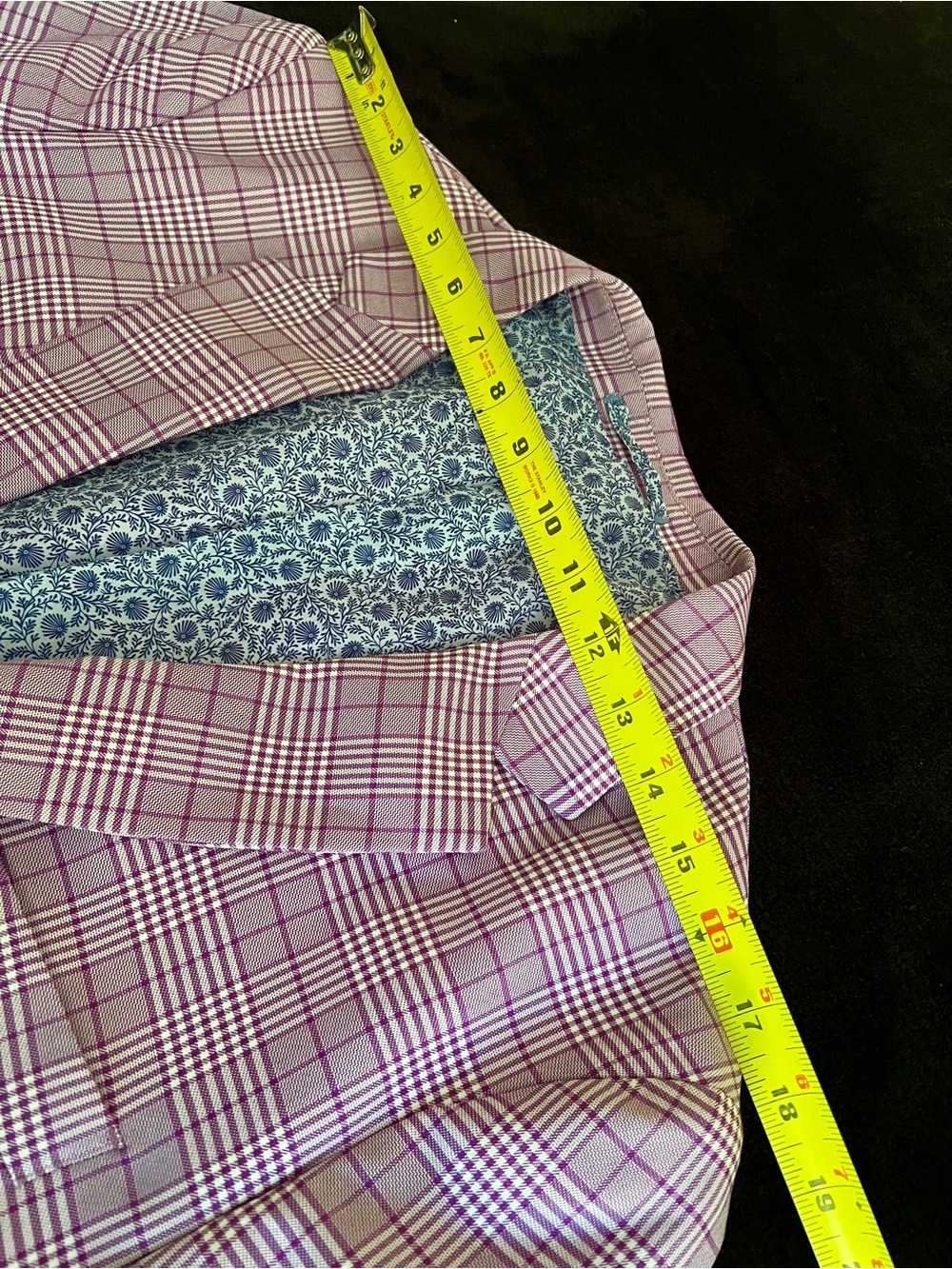Tailorbyrd Purple and White Plaid Blazer - Picture 5 of 11